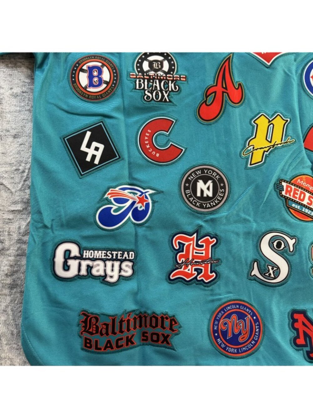 Headgear Classics Negro League Collection Collage Jersey Teal Size L NWT - Picture 11 of 16